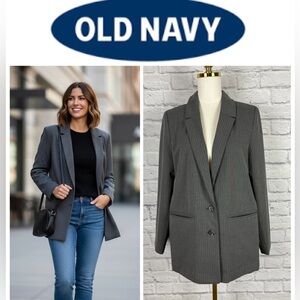 Old Navy Oversized Pinstripe Blazer size M